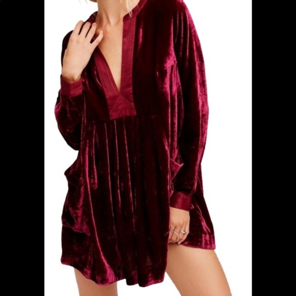 Free People Dresses & Skirts - Free People “Choose Me Velvet Dress”